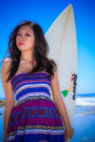 Surfer Girl Photos of Kathryn by San Diego Photograher Andrew Abouna