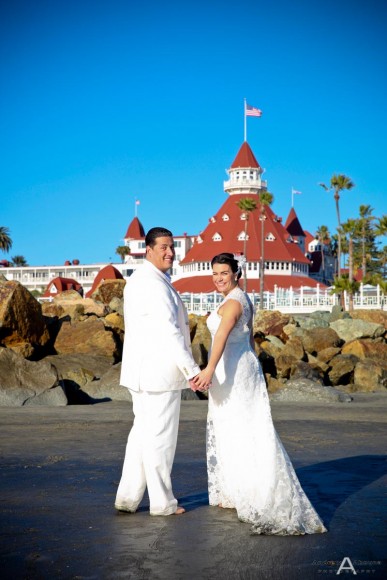 Debra and Aldrick Coronado Beach Wedding by San Diego Wedding Photographers Andrew Abouna