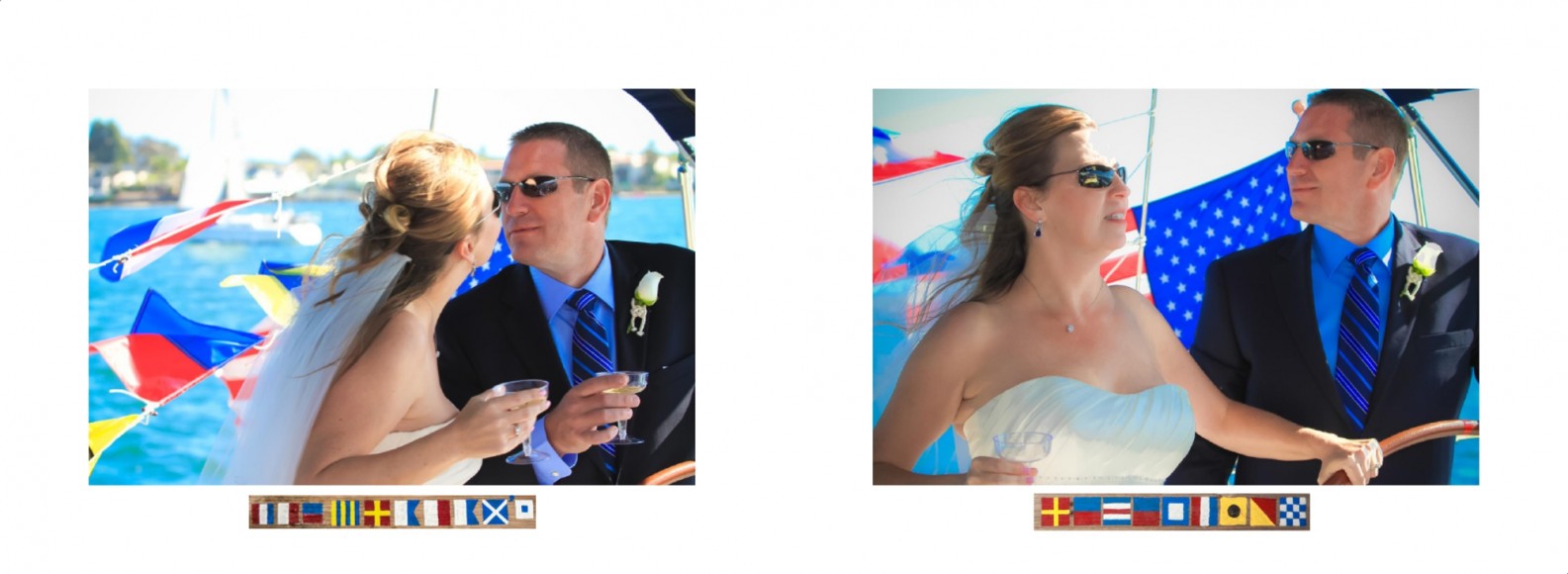 Laura and Davids Wedding Book - San Diego Yacht Wedding by Wedding Photographers Andrew Abouna - Pages 30-31