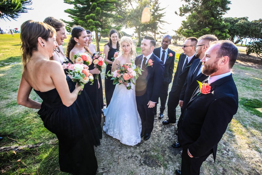 Amber and Sean La Jolla Cove wedding photos by San Diego Wedding Photographer Andrew Abouna