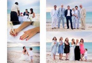 Caribbean wedding album for Corinne and Brett designed by San Diego California Destination Wedding Photographer AbounaPhoto and printed by GraphiStudio