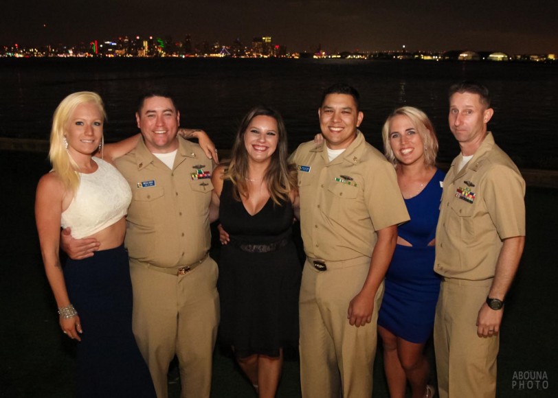 US Navy Khaki Ball Night Photography San Diego Bay at Admiral Kidd by AbounaPhoto