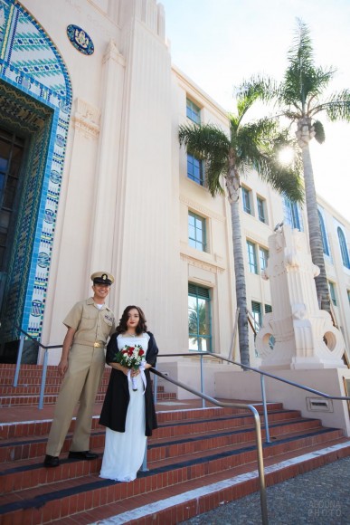 Mary and Lester Courthouse Wedding in San Diego by Photographer AbounaPhoto