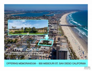 Aerial Photography San Diego - Real Estate Graphic Design - Offering Memorandum - The Oasis - Pacific Beach - San Diego Photographer AbounaPhoto