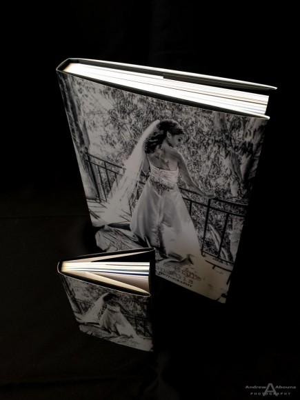 Traditional Slip Cover 8x12 Wedding Album and 4x5 Parent Book_GraphiStudio Italy by San Diego Photographer Andrew Abouna-1