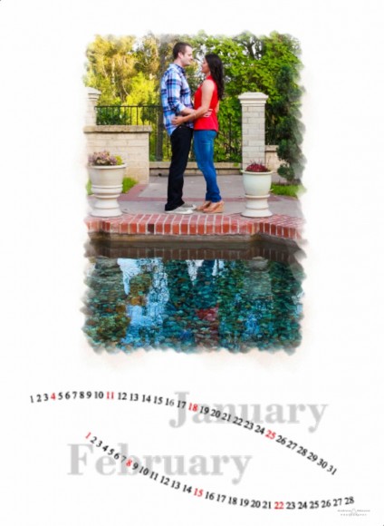 Wedding Guest Book Album Calender for Rachel and Shane - San Diego Wedding Photographers Andrew Abouna