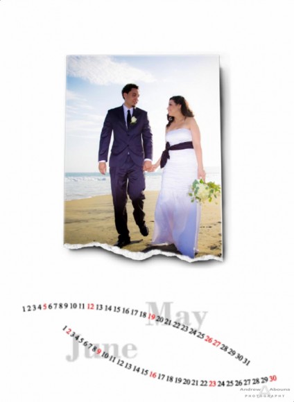 Wedding Photographer Portfolio Album - Calendar with Wedding Album - Page 4 - San Diego Wedding Photographers Andrew Abouna