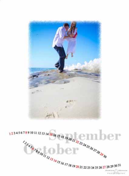 Wedding Photographer Portfolio Album - Calendar with Wedding Album - Page 6 - San Diego Wedding Photographers Andrew Abouna