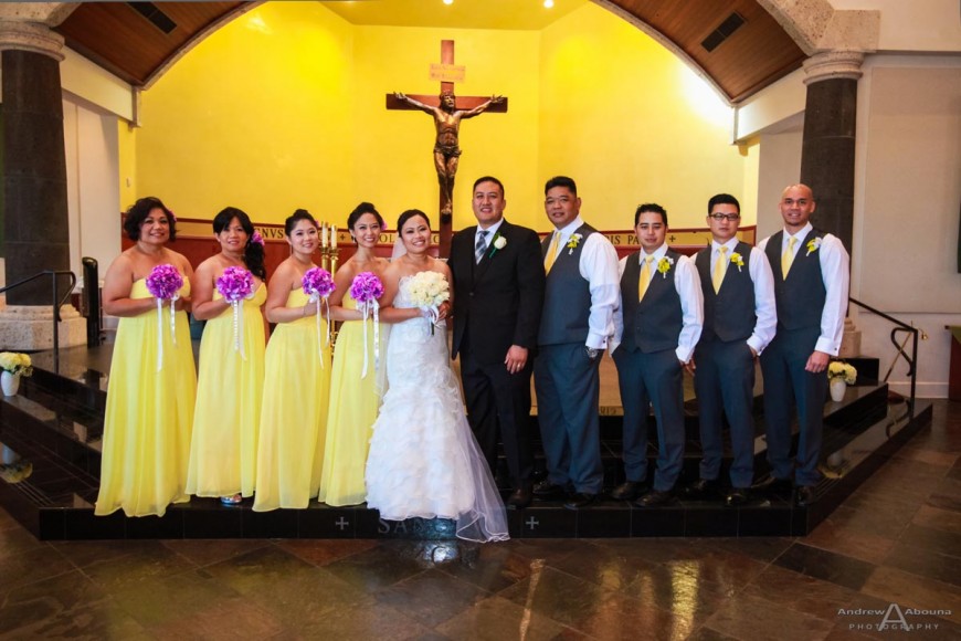 Ritafe and Jeff St Stephen Roman Catholic Church Wedding by San Diego Wedding Photographers Andrew Abouna