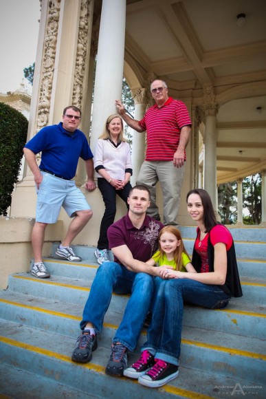 Whitney Justin and Family Balboa Park Portraits by San Diego Photographer Andrew Abouna