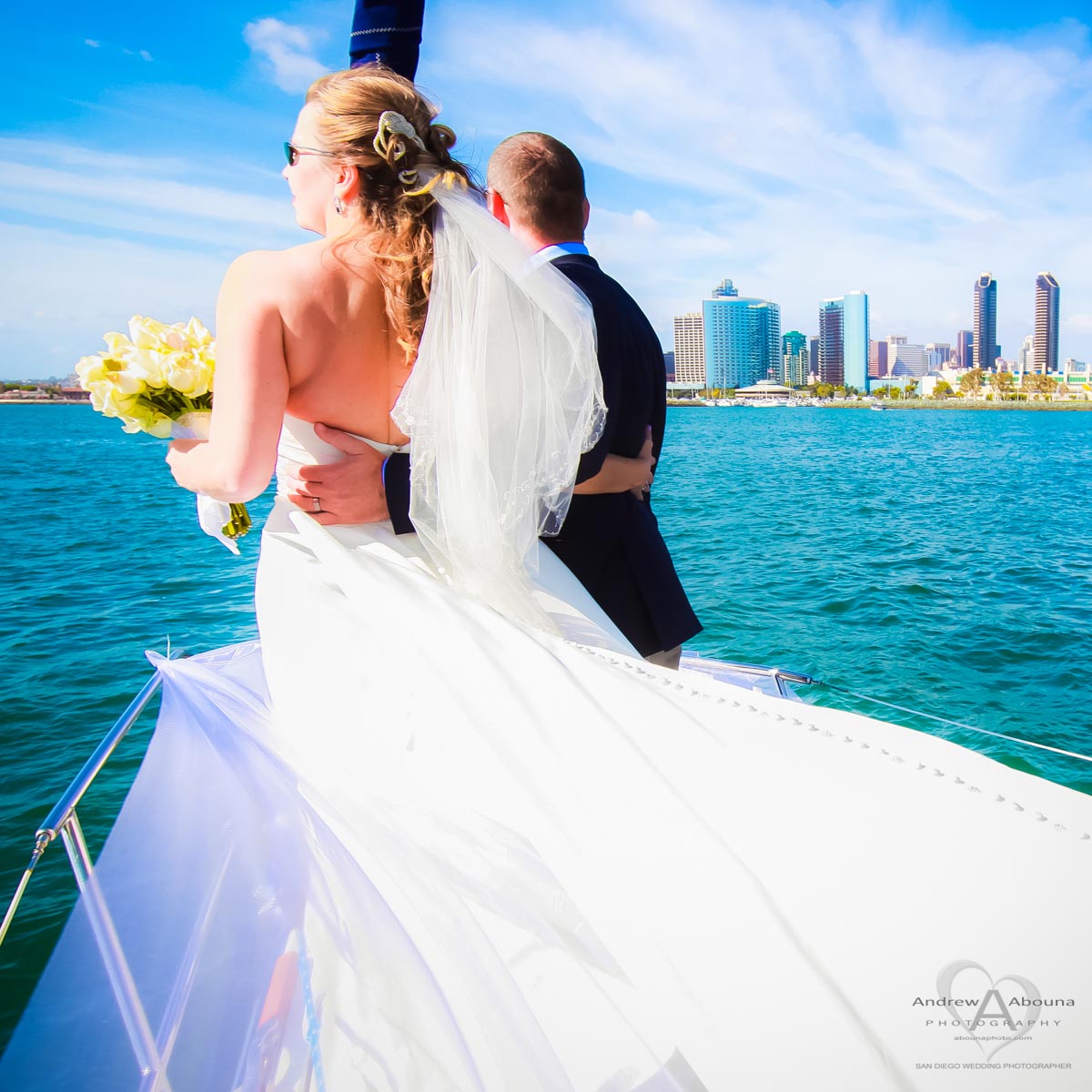 Laura and Dave Yacht Wedding Photos by San Diego Wedidng Photographer ...