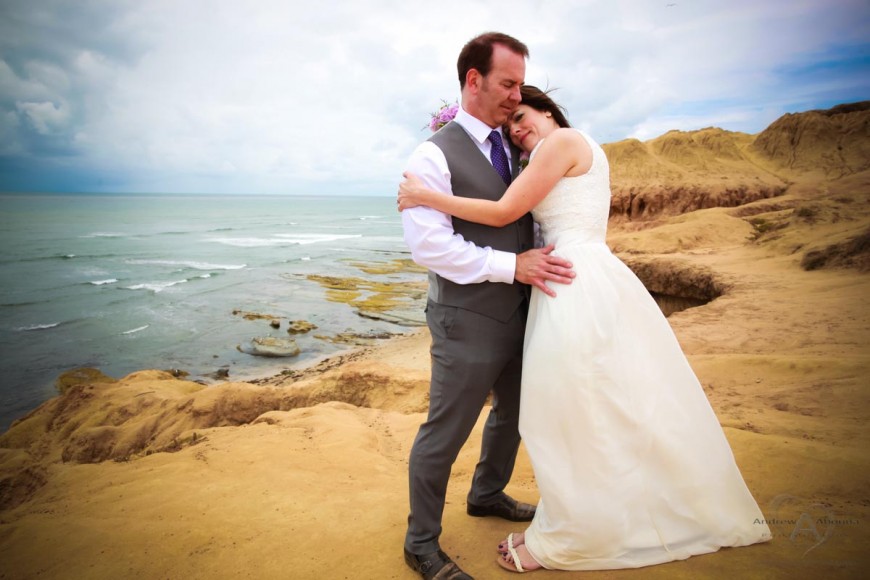 Christina and Steven Sunset Cliffs Wedding by Wedding Photographer San Diego Andrew Abouna