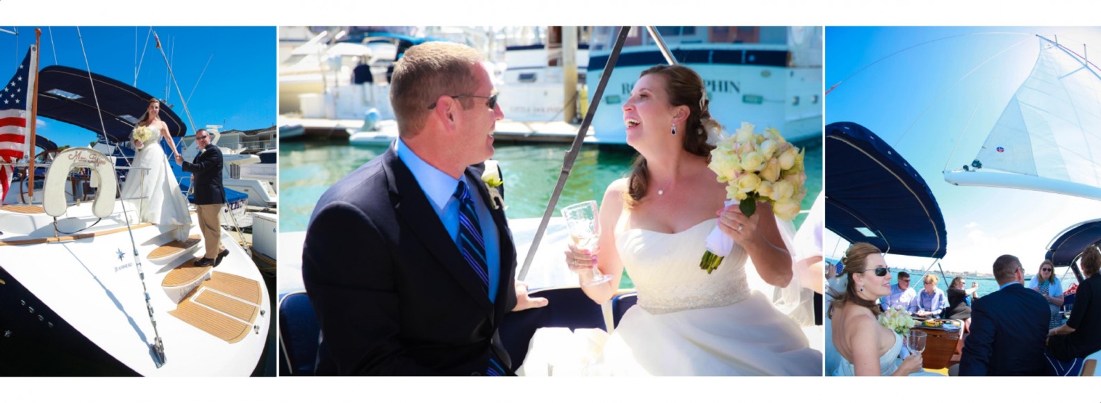 Laura and Davids Wedding Book - San Diego Yacht Wedding by Wedding Photographers Andrew Abouna - Pages 10-11