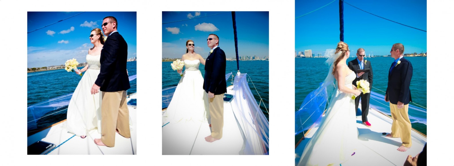 Laura and Davids Wedding Book - San Diego Yacht Wedding by Wedding Photographers Andrew Abouna - Pages 12-13