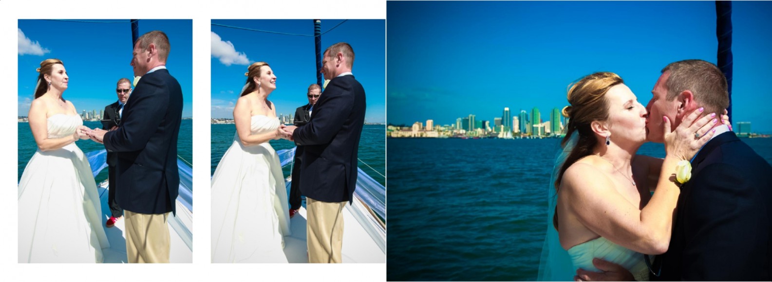 Laura and Davids Wedding Book - San Diego Yacht Wedding by Wedding Photographers Andrew Abouna - Pages 18-19