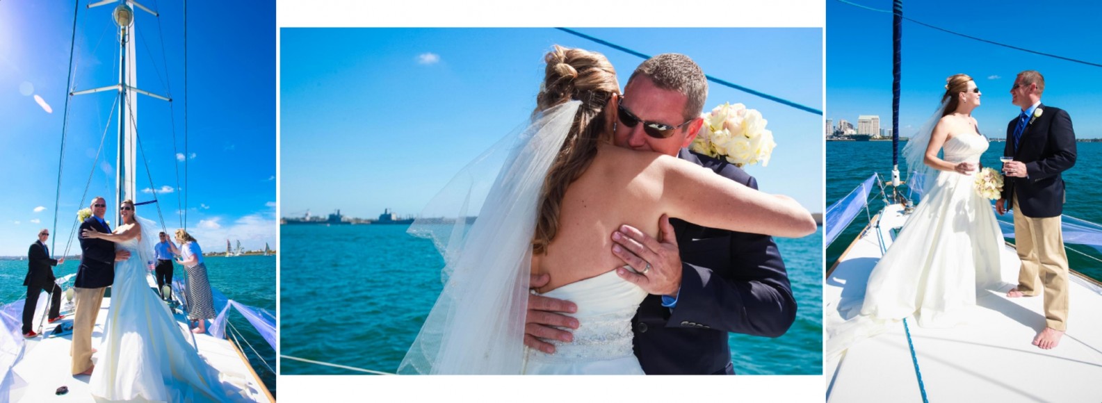 Laura and Davids Wedding Book - San Diego Yacht Wedding by Wedding Photographers Andrew Abouna - Pages 20-21