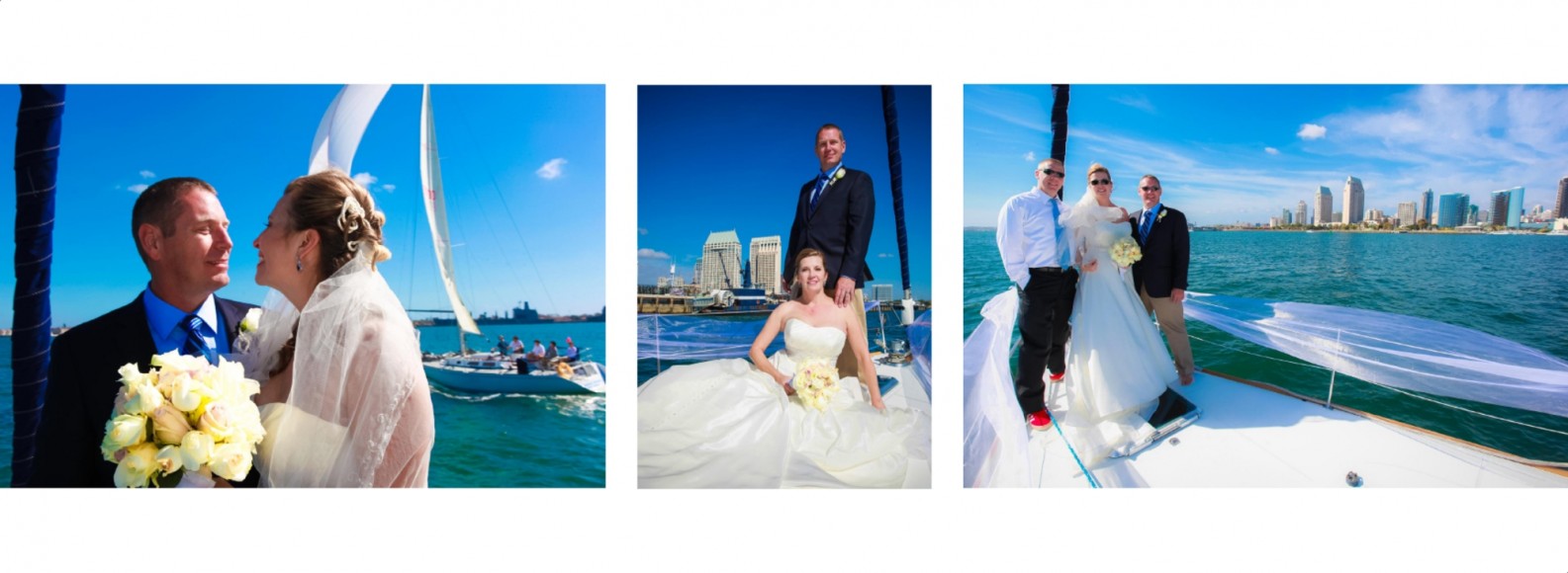 Laura and Davids Wedding Book - San Diego Yacht Wedding by Wedding Photographers Andrew Abouna - Pages 24-25