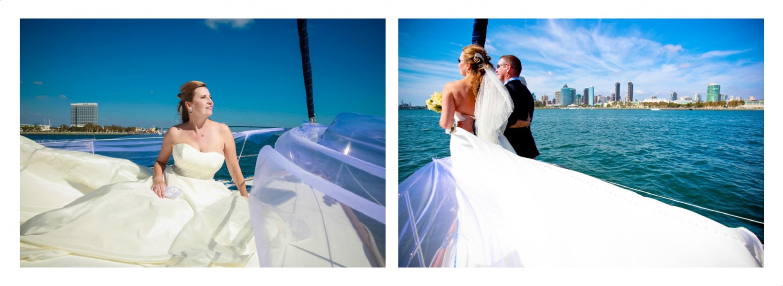 Laura and Davids Wedding Book - San Diego Yacht Wedding by Wedding Photographers Andrew Abouna - Pages 26-27