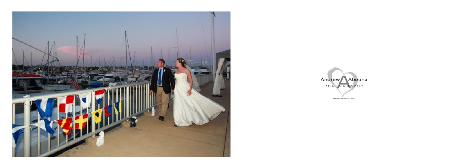 Laura and Davids Wedding Book - San Diego Yacht Wedding by Wedding Photographers Andrew Abouna - Pages 43-44