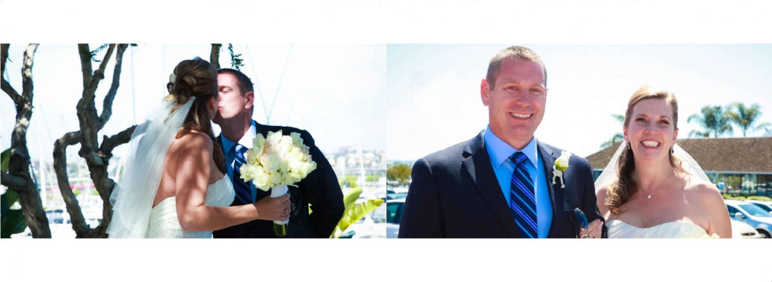 Laura and Davids Wedding Book - San Diego Yacht Wedding by Wedding Photographers Andrew Abouna - Pages 8-9