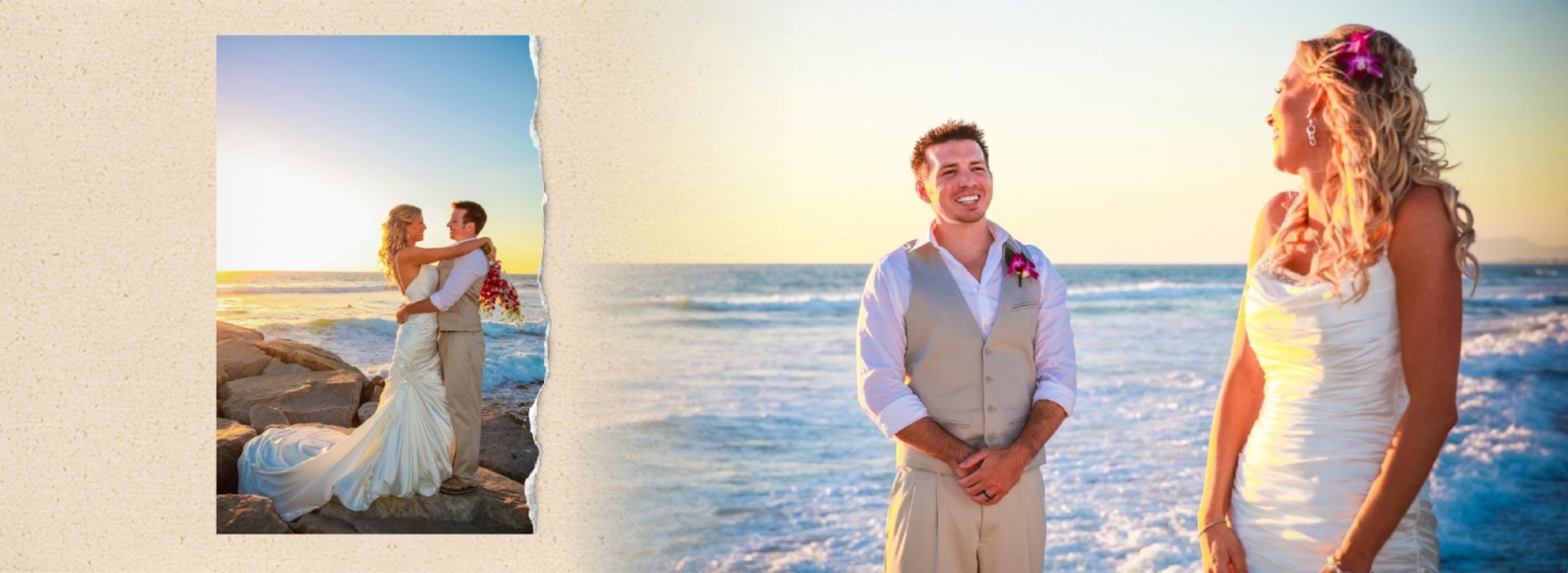 Brooke & Ryan's Wedding Book Compliments their Wedding by San Diego Wedding Photographers Andrew Abouna - Pages 014-015
