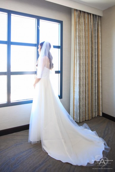 Monica and Ricky Hyatt Regency La Jolla Wedding Preparation by San Diego Wedding Photographer Andrew Abouna