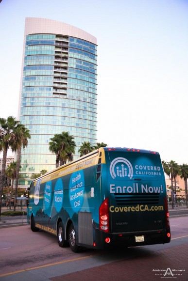 Ogilvy Public Relations CoveredCA Tour Bus San Diego Convention Center Photography - AbounaPhoto