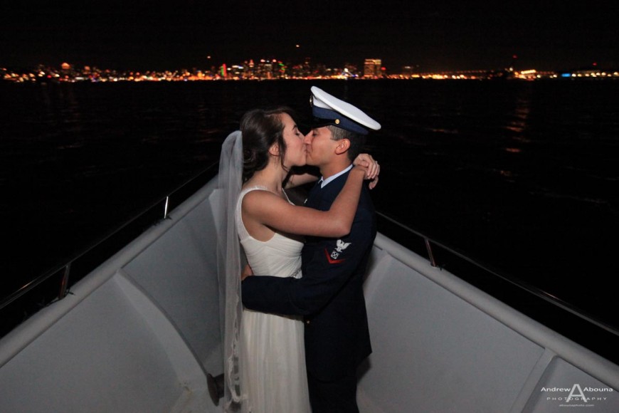 Loren and Cody Liberty Station San Diego Bay Yacht Wedding Photography by Andrew Abouna