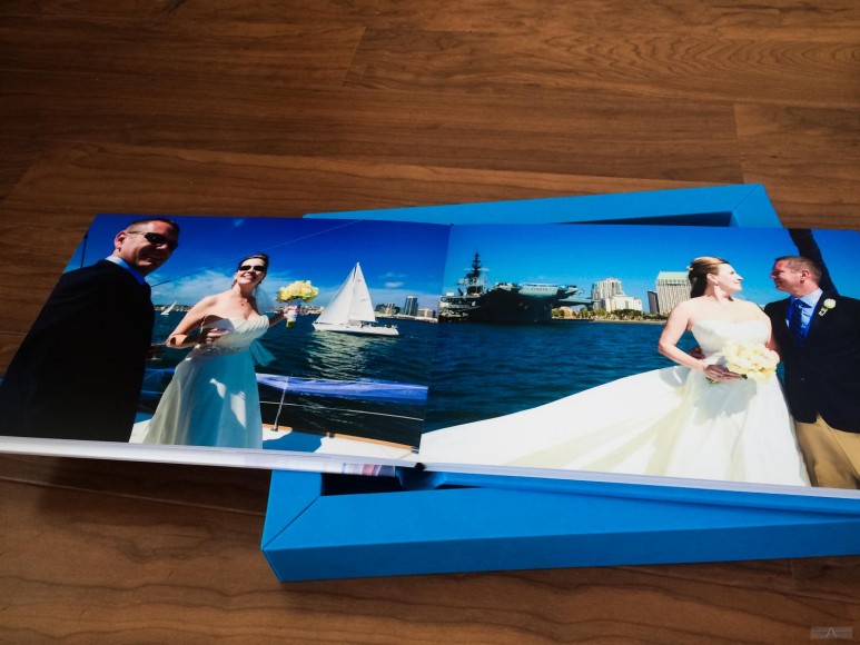 Beautiful Affordable Wedding Album Photo Book - Nautical Sailing Wedding by Wedding Photographer in San Diego Andrew Abouna