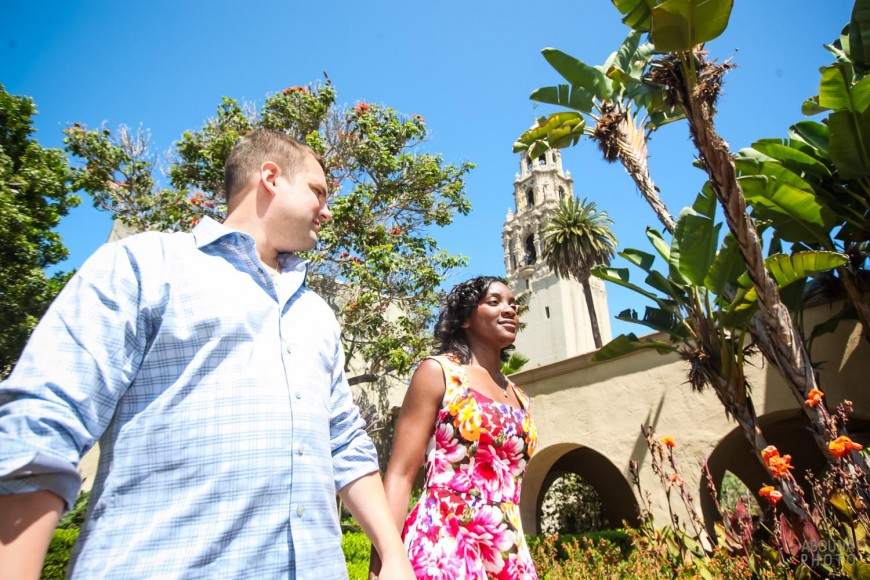 Renekia and Nick Engagement Photography Session San Diego Balboa Park by AbounaPhoto