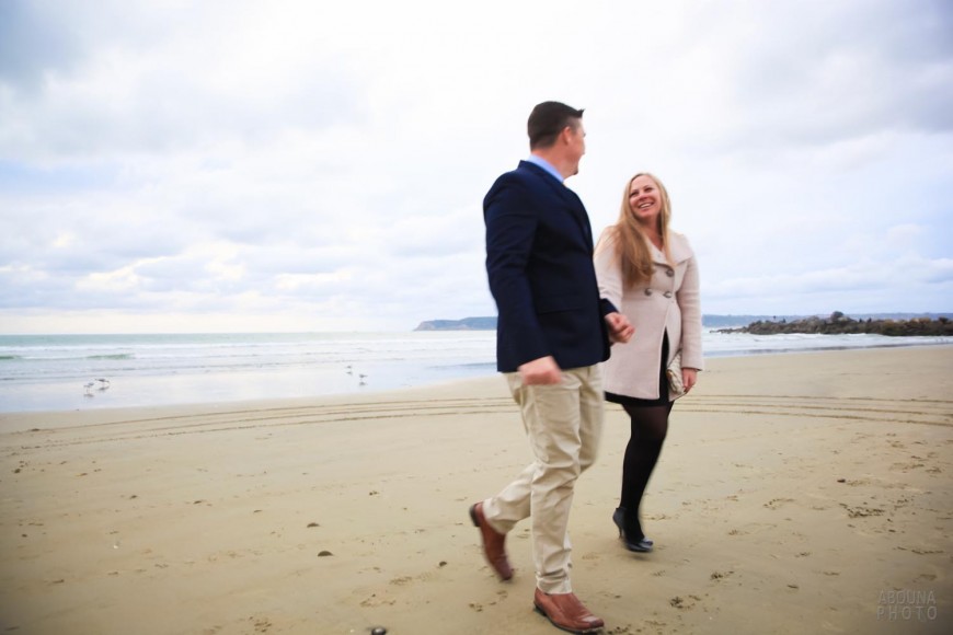 Brooke and Britt surprise engagement proposal photos Coronado Beach California by San Diego Photographer AbounaPhoto